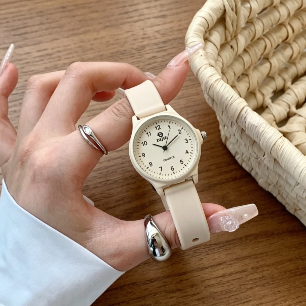 Korean-style minimalist forest aesthetic versatile fashion watch